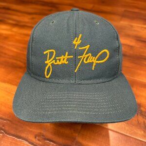 NFL Green Bay Packers Brett Favre Snapback Hat Men Green Vintage Made In Usa Cap